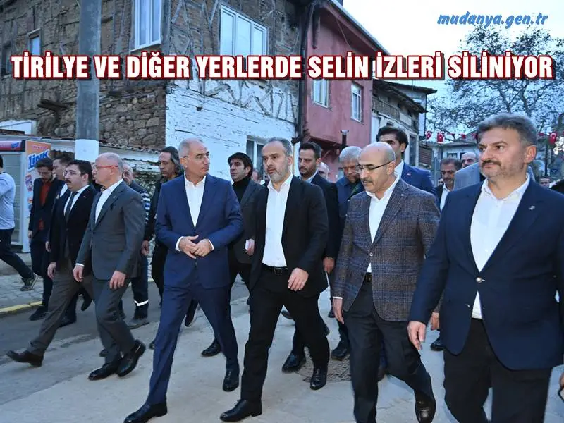 TİRİLYE VE DİĞER YERLERDE SELİN İZLERİ SİLİNİYOR