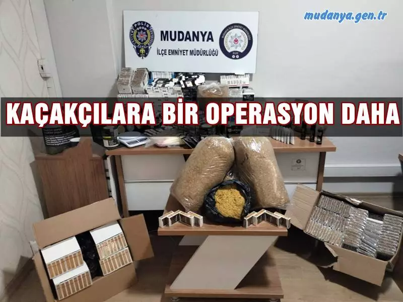 MUDANYA'DA KAÇAKÇILIĞA BİR OPERASYON DAHA GERÇEKLEŞTİ