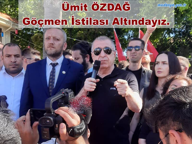 Zafer Partisi Genel Başkanı  Prof. Dr. Ümit Özdağ Mudanya Mütereke Meydanında bir konuşma yaparak Suriyeli, Afganistanlı ve diğer göçmenlerin emperyal güçler tarafından zorunlu göç'e tabi tutulacak şartlar oluşturularak Türkiye'yi içten çökertme projesinde yer aldıklarını söyledi. Tepki dolu açıklamada Cumhurbaşkanı Erdoğan'a seslenen Özdağ "Sen Mudanya'da genç kızların güvenliğini sağlayabildin mi? Gebze'de tecavüze direndiği için kafası taşla ezilerek öldürülen Ayşegül'ün güvenliğini sağlayabildin mi?' dedi.