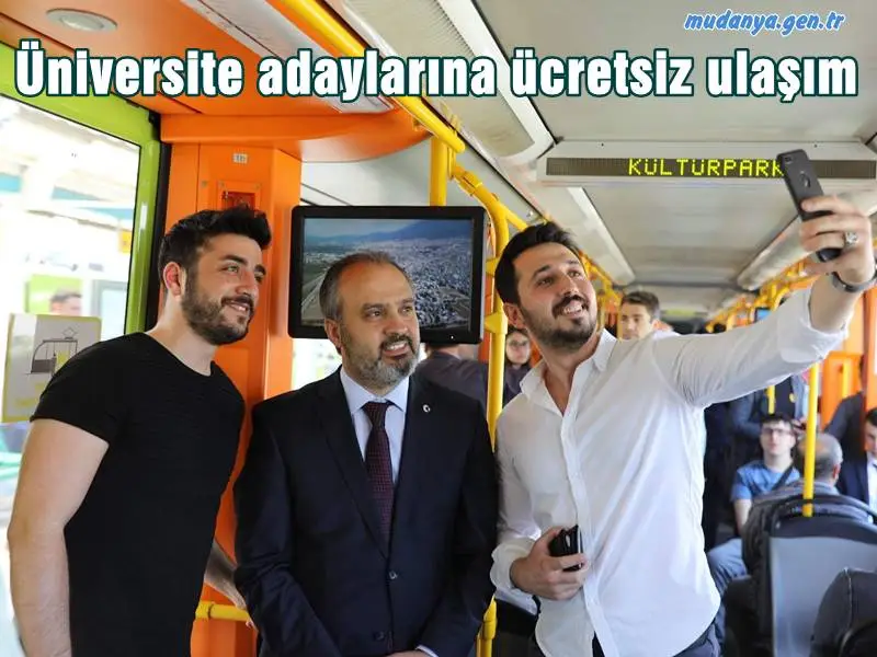Türkiye genelinde yaklaşık 3,5 milyon gencin geleceğini tayin edecek üniversite sınavına sayılı günler kala Bursa Büyükşehir Belediyesi, Bursa’da sınava girecek öğrencilere sınav günleri ücretsiz ulaşım desteği verecek.