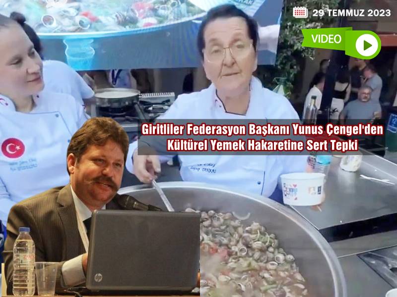 Kuşadası Belediyesi’nin düzenlediği Kuşadası Sokak Festivali’nde Giritlililerin salyangoz yahnisi (hohlus) ikram edilmesine günlerdir hakaret ve tepkilerin sürmesi üzerine Giritliler Federasyonu Başkanı Yunus Çengel açıklama yaptı.