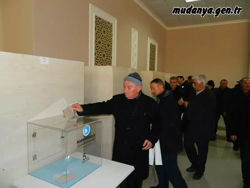 Marmarabirlik'in Yörükali kırsal mahallesindeki zeytin depolama tesislerindeki büyük salonda gerçekleştirilen 150 Sayılı Mudanya Zeytin Tarım Satış Kooperatifinin 2020/2021 ve 2021/2022 İş Yılı Olağan Seçimli Genel Kurulunda 3283 kooperatif üyesinden 462 ortak katılım sağlayarak oy kullandı. 
