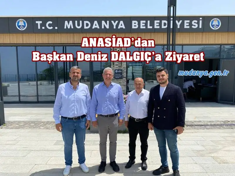 Anadolu Sanayici ve İş İnsanları Derneği (ANASİAD) Başkanı Hakan Birkan, Mudanya Belediye Başkanı Deniz Dalgıç ile ilçenin kalkınmasına yönelik bir istişare toplantısı gerçekleştirdi. Görüşmede, Mudanya'nın turizm potansiyelini artırmak ve yeşil enerji projelerini desteklemek gibi konular ele alındı.