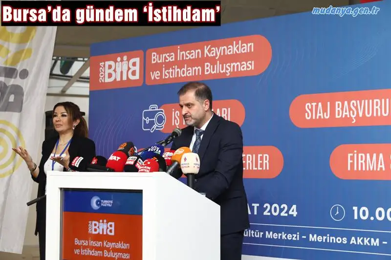 Bursa Büyükşehir Belediyesi’nin 2012 yılından bu yana iş arayan ve işverenleri bir araya getiren Bursa İnsan Kaynakları ve İstihdam Buluşması bu yıl 7’nci kez kaplarını açtı. 7. Bursa İnsan Kaynakları ve İstihdam Buluşması’nın açılış töreni Atatürk Kongre Kültür Merkezi Fuar Alanı’nda gerçekleştirildi.
