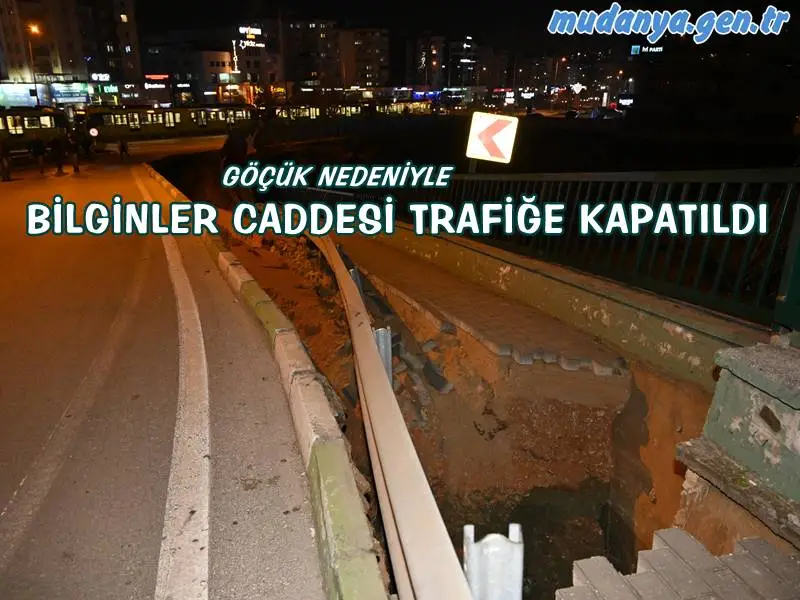BİLGİNLER CADDESİ TRAFİĞE KAPATILDI
