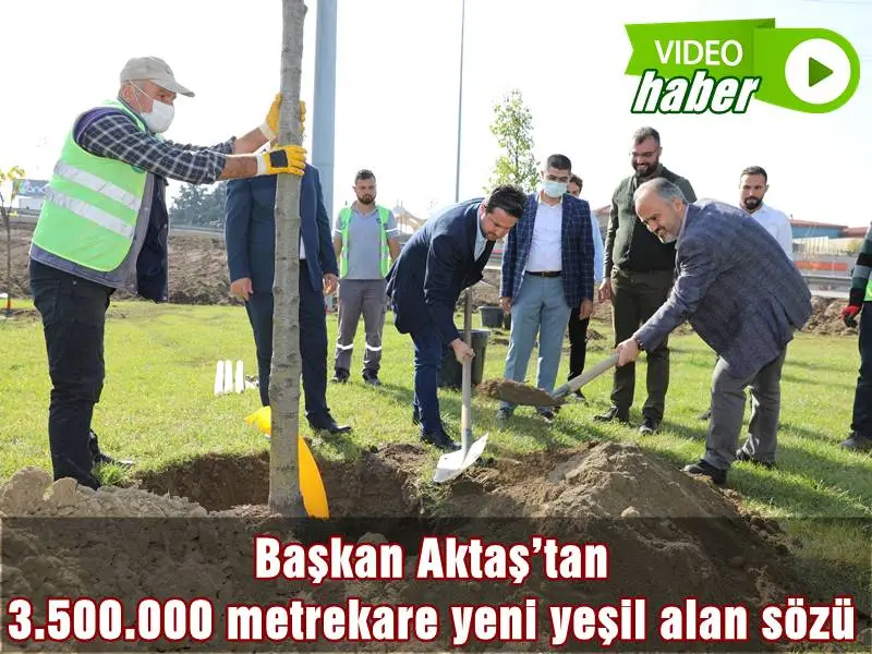 Bursa Büyükşehir Belediye Başkanı Alinur Aktaş, yeşilin en çok Bursa’ya yakıştığını söyleyerek, “Geçtiğimiz dönem 3.200.000 metrekare yeni yeşil alanı şehrimize kazandırdık. Yeni dönemde de bunun üzerine 3.500.000 metrekare yeni yeşil alan sözünü hemşerilerimize veriyorum. Ne kadar üstüne çıkacağımızı inanın ben de kestiremiyorum” dedi.