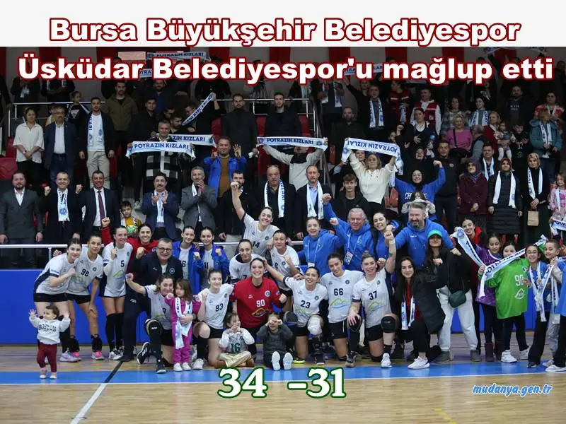 Bursa Büyükşehir Belediyespor Üsküdar Belediyespor'u mağlup etti