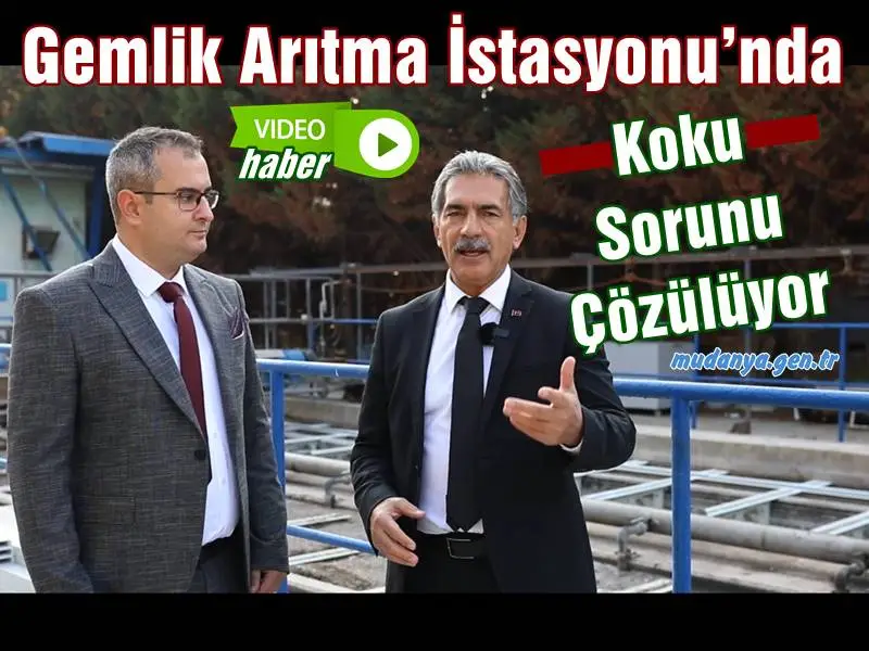 Gemlik Arıtma İstasyonu’nda Koku Sorunu Çözülüyor. 