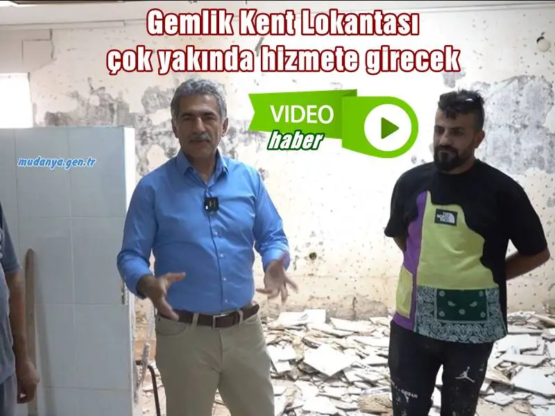 Gemlik Kent Lokantası çok yakında hizmete girecek