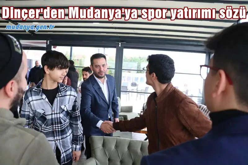 Güzelyalı'da Mudanya espor Kulübü sporcularıyla biraraya gelen AK Parti Mudanya Belediye Başkan Adayı Gökhan Dinçer, ilçeye içinde espor merkezinin de bulunduğu bir tesis sözü verirken, "Yenileyeceğimiz Mudanya Stadı, Tirilye Sahası ve birçok tesisle ilçemiz spor yatırımlarına doyacak" dedi.
