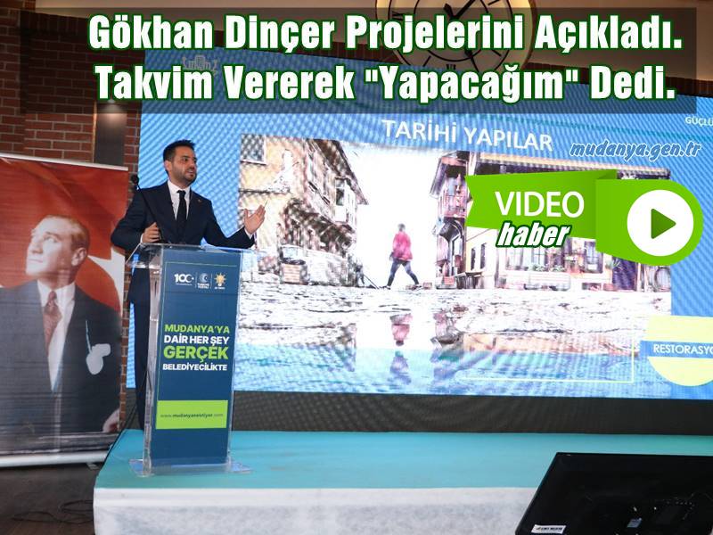 Cumhur İttifakı AK Parti Mudanya Belediye Başkan Adayı Gökhan Dinçer, Dışişleri Bakanı Hakan Fidan'ın da katıldığı "Mudanyalılar ne istiyor?" tanıtım toplantısında projelerini anlattı.