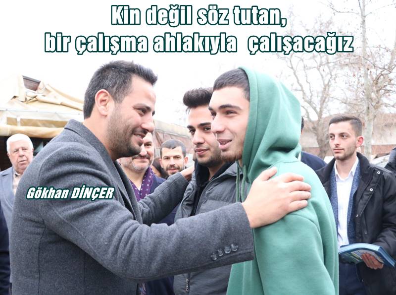 Cumhur İttifakı AK Parti Mudanya Belediye Başkan Adayı Gökhan Dinçer, Mudanyalılara ilçedeki sorunların çözümleriyle göreve talip olduklarını söyledi.