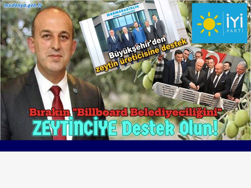 BIRAKIN BİLLBOARD BELEDİYECİLİĞİNİ ZEYTİNCİYE DESTEK OLUN