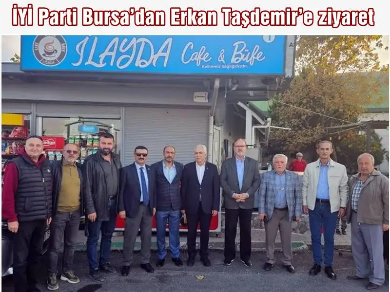 İYİ Parti Bursa Milletvekili Selçuk Türkoğlu beraberindeki heyet ile birlikte Bursa’da tekstil ve Mudanya’da cafe işletmeciliği yapan iş insanı Erkan Taşdemir’e hayırlı olsun ziyaretinde bulundu.