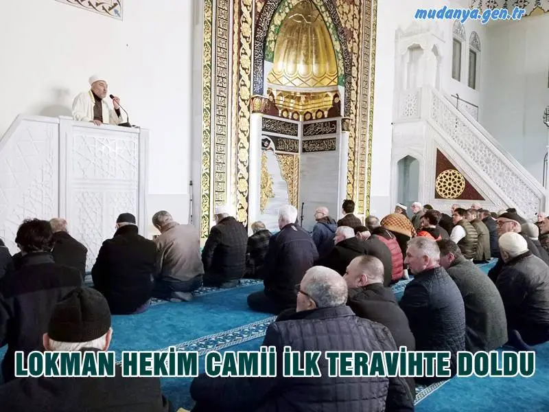Yapımı tamamlanarak ibadete açılan Mudanya Halitpaşa Mahallesi Lokman Hekim Camiinde  ilk Teravih namazı kılındı. ilk kılınana Teravih namazında kadın ve erkek cemaat camiyi doldurması mahallelinin camisine sahip çıktığını gösteriyor.