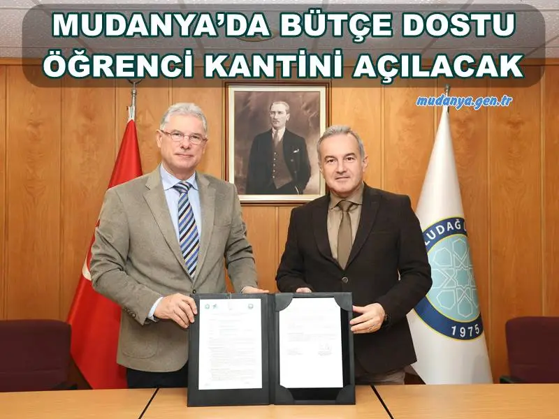 Mudanya Belediyesi, öğrencilere uygun fiyatlı, sağlıklı ve kaliteli gıda hizmeti sunacak bütçe dostu öğrenci kantinini hayata geçiriyor! Öğrenci kantini, Bursa Uludağ Üniversitesi Mudanya Yerleşkesi’nde açılacak.