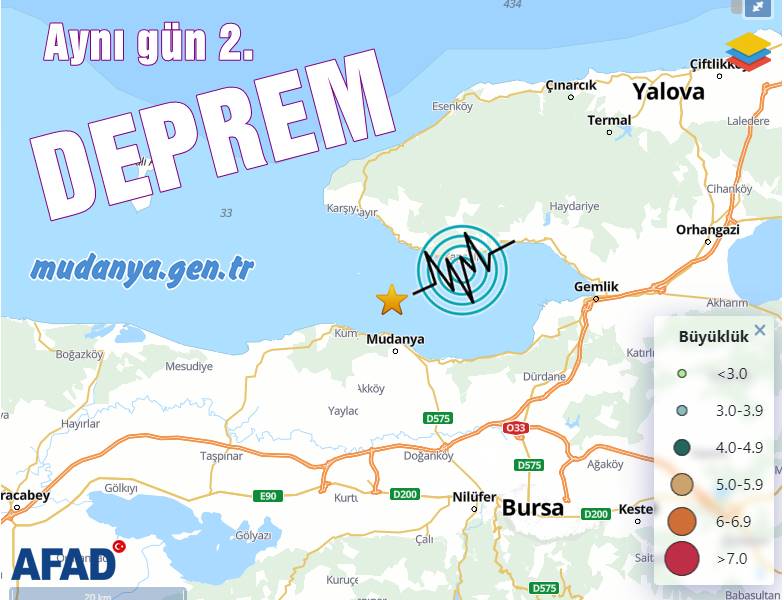 Mudanya beşik gibi sallanıyor. Depremler Tedirgin Ediyor!