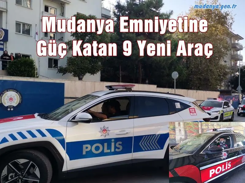 Türk Polis Teşkilatını Güçlendirme Vakfı tarafından Bursa İl Emniyet Müdürlüğü’ne hibe edilen 235 yeni hizmet aracının 9’u Mudanya İlçe Emniyet Müdürlüğü’ne tahsis edildi.