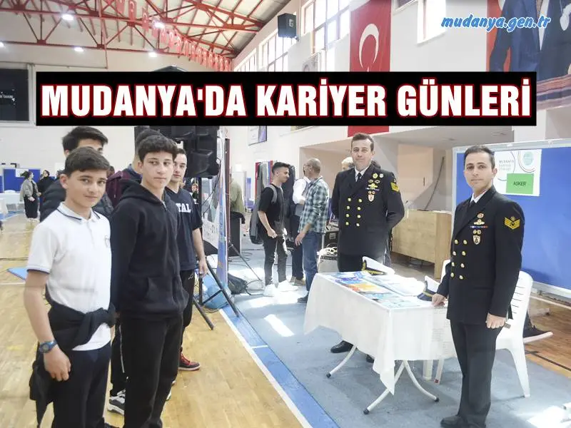Mesleğim Geleceğim Projesi kapsamında Mudanya İlçe Milli Eğitim Müdürlüğü tarafından organize edilen "Kariyer Günleri" Mudanya Spor Salonunda protokol tarafından açılışı yapıldı.