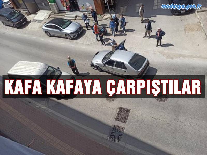 ŞEHİT HAKAN TAMAÇ CADDESİNDE KAFA KAFAYA ÇARPIŞTILAR