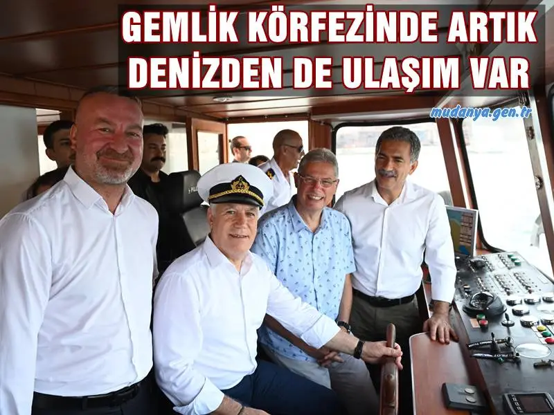 GEMLİK KÖRFEZİNDE ARTIK DENİZDEN DE ULAŞIM VAR