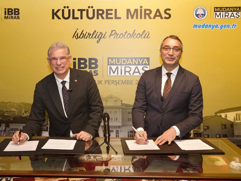 Mudanya Belediyesi ve İstanbul Büyükşehir Belediyesi (İBB), kültürel mirasın korunması ve geleceğe taşınması amacıyla önemli bir adım attı. İki belediye arasında imzalanan Kültürel Miras İşbirliği Protokolü, Mudanya’nın tarihi yapılarının korunmasını ve kurumlar arasında deneyim paylaşımını hedefliyor.
