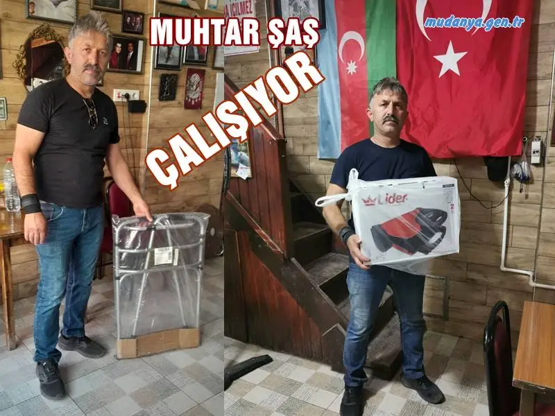 Mudanya Şükrü Çavuş Mahallesi'nin çalışkan, yardımsever muhtarı Şeref ŞAŞ'ın başlattığı iyilik hareketi yüzleri güldürmeye devam ediyor. Mahalle sakinlerinden gelen şikayetleri yetkililere ileterek takip eden Muhtar ŞAŞ sorunlara çözüm üretiyor.
