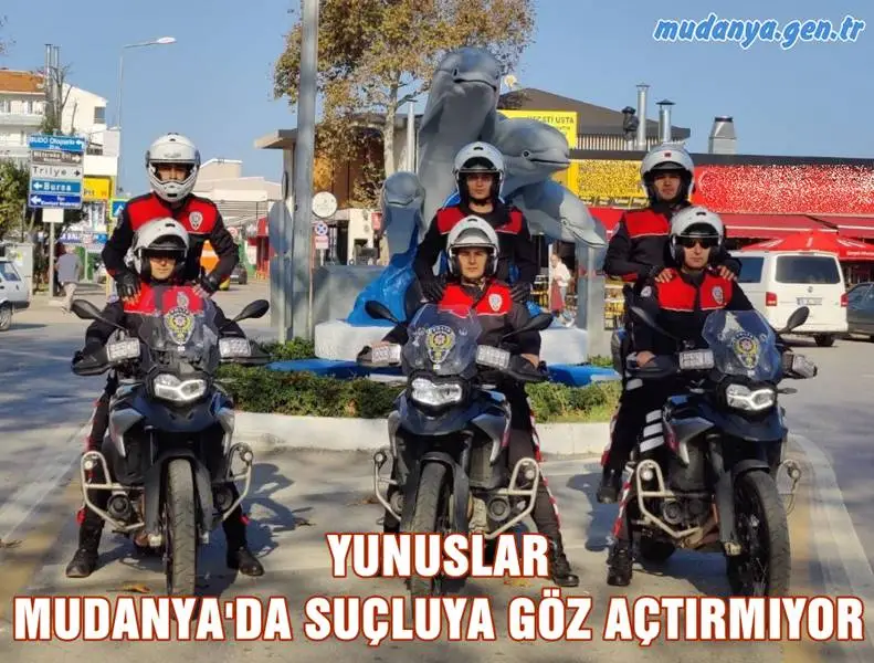 Polis Mudanya'da 350 gram uyuşturucu madde, 12 adet çalıntı araç ve motosiklet ile 23 ruhsatsız tabanca ele geçirirken aranan 56 şahsın yakalanmasını sağladı. Bunların yanı sıra uyuşturucu madde imal eden ve uyuşturucu madde kullanan 164 şahıs yakalanıp şahıslar hakkında adlî işlem yapılmasını sağladı.