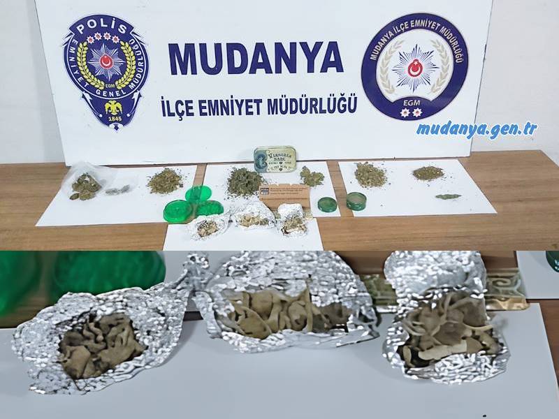 Mudanya'da uyuşturucu tacirlerine 'Sihirli Mantar' operasyonu düzenlendi. 1 şüpheli yakalandı.