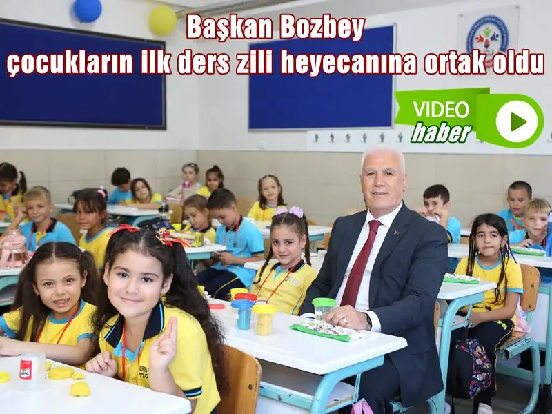Başkan Bozbey, ilk ders zili heyecanına ortak oldu