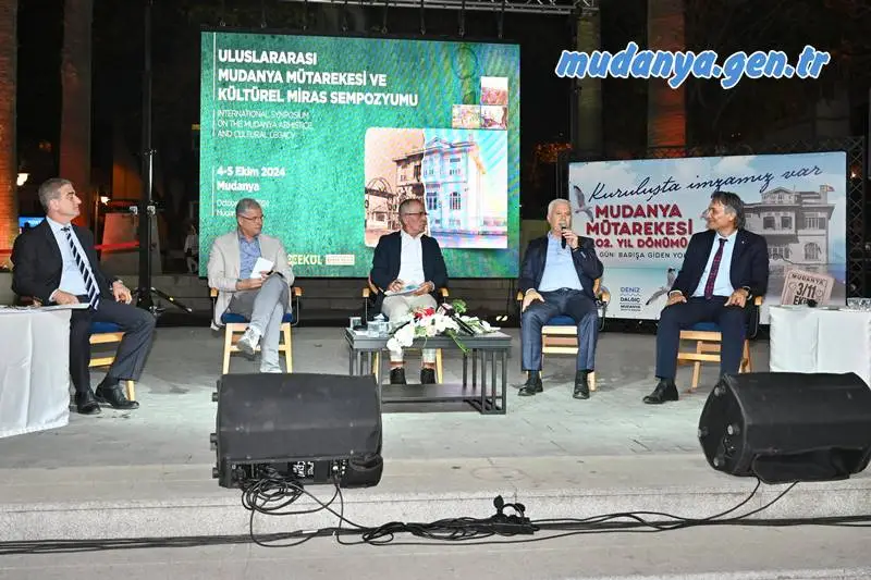 Bursa Büyükşehir Belediyesi tarafından Mudanya Mütarekesi’nin 102. yıldönümü münasebetiyle ‘Uluslararası Mudanya Mütarekesi ve Kültürel Miras Sempozyumu’ düzenlendi. İki gün boyunca yerli ve yabancı birçok akademisyenin Mudanya Mütarekesi üzerine görüşlerini sunduğu sempozyum, ‘Belediye Başkanları ve Kent Konseyi Başkanları Forumu’ ile sona erdi.