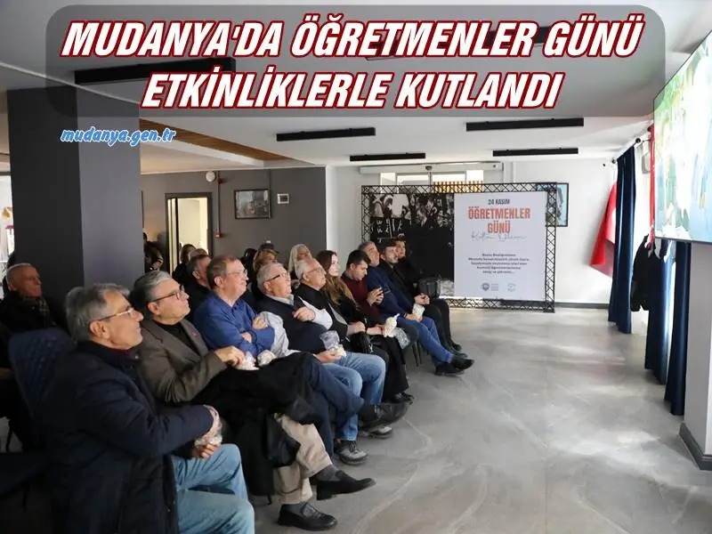 Mudanya Belediyesi 24 Kasım Öğretmenler Günü’nü etkinliklerle kutladı. Mudanya’nın en yaşlı ve en genç öğretmenlerinin Atatürk Anıtı’na çelenk sunduğu etkinliğe çok sayıda öğretmen ve vatandaş katıldı.