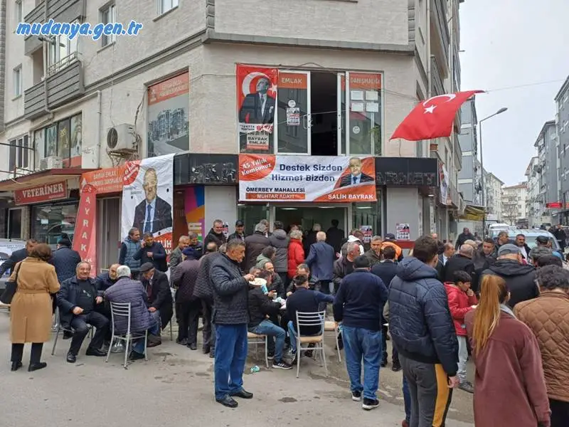 Ömerbey Mahalle Muhtar Adayı Salih Bayrak'ın Davetine Yoğun İlgi