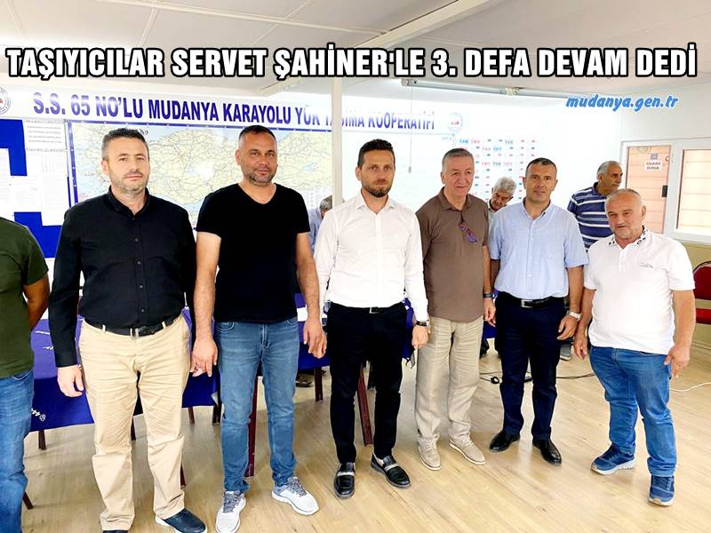 S.S. 65 Nolu Mudanya Taşıyıcılar Kooperatifi kendi tesislerinde olağan genel kurulunu gerçekleştirdi. 54 Üyenin katıldığı kongrede Servet ŞAHİNER ve ekibi Üçüncü kez 3 yıllığına yönetime seçildi.