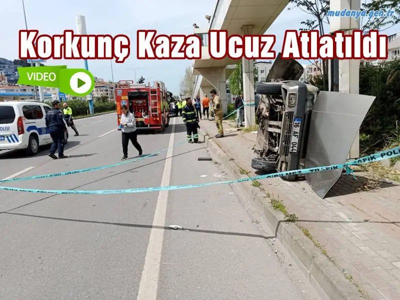 Mudanya’da Trafik Kazası: İki Yaralı, Hayati Tehlike Yok