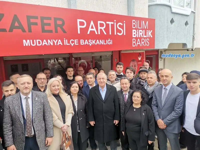 MUDANYA’DA ÜMİT ÖZDAĞ ZAFER PARTİSİ İLÇE BİNASI AÇILIŞINI GERÇEKLEŞTİRDİ