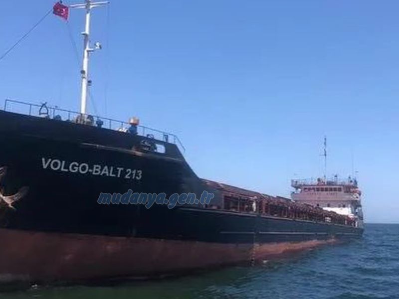 Dün İstanbul’dan hareket eden ve Gemlik’teki limanlarda yükünü boşalacak olan Panama Bandıralı VOLGO BALT 213 isimi gemi içerisinde bulunan 2200 ton sıkıştırılmış hayvan yemi yüküyle Mudanya – Tirilye açıklarında karaya oturdu.
