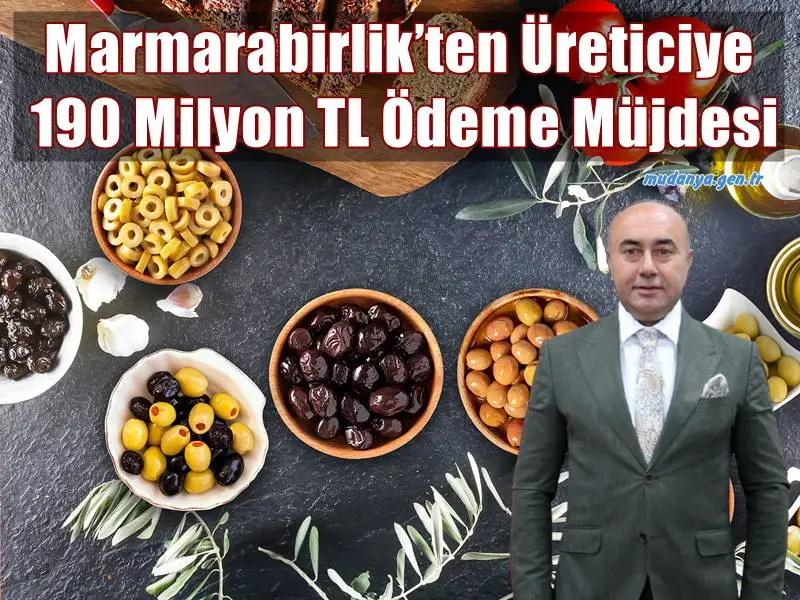 Marmarabirlik, 2024/2025 ürün alım kampanyası kapsamında yüzde 5 fiyat farkı ve tüm kalan alacakları kapsayan 190 milyon TL’lik ödemeyi 30 Mayıs Cuma günü gerçekleştireceğini duyurdu.