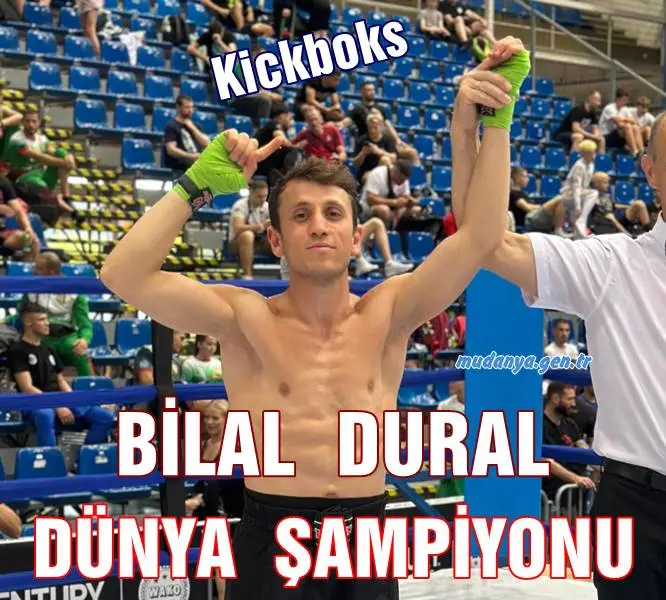 Macaristan’da düzenlenen Dünya Kickboks Kupası Şampiyonası’nda ülkemizi başarıyla temsil eden Mudanyalı milli sporcu Bilal Dural, büyük bir başarıya daha imza atarak bir kez daha dünya şampiyonu oldu.