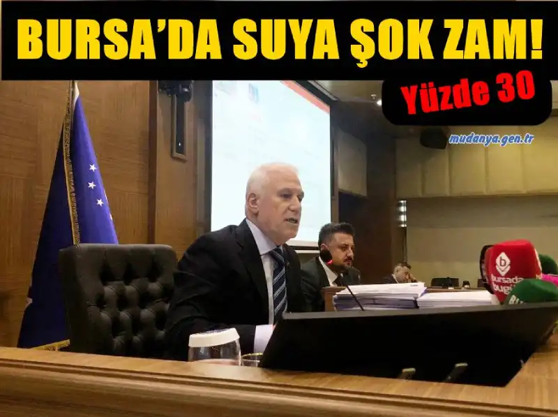 BURSA’DA SUYA ŞOK ZAM!