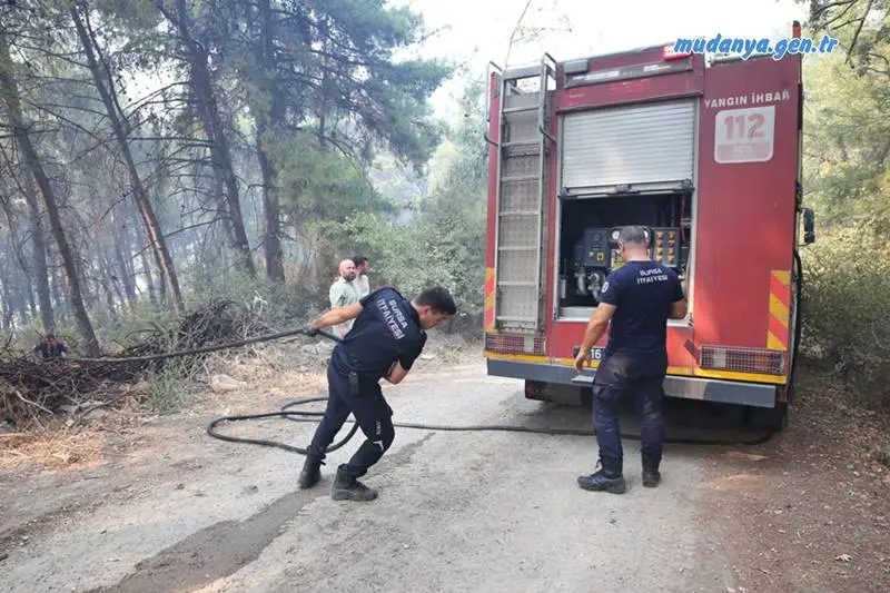 Bursa’nın Osmangazi ilçesine bağlı Gündoğdu ile Ovaakça mahalleleri arasındaki ormanlık alanda çıkan yangın, ekiplerin yoğun çabasıyla kontrol altına alındı.
