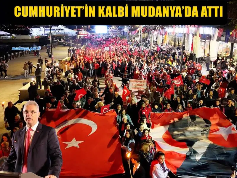 CUMHURİYET BAYRAMI MUDANYA’DA ETKİNLİKLERLE KUTLANDI