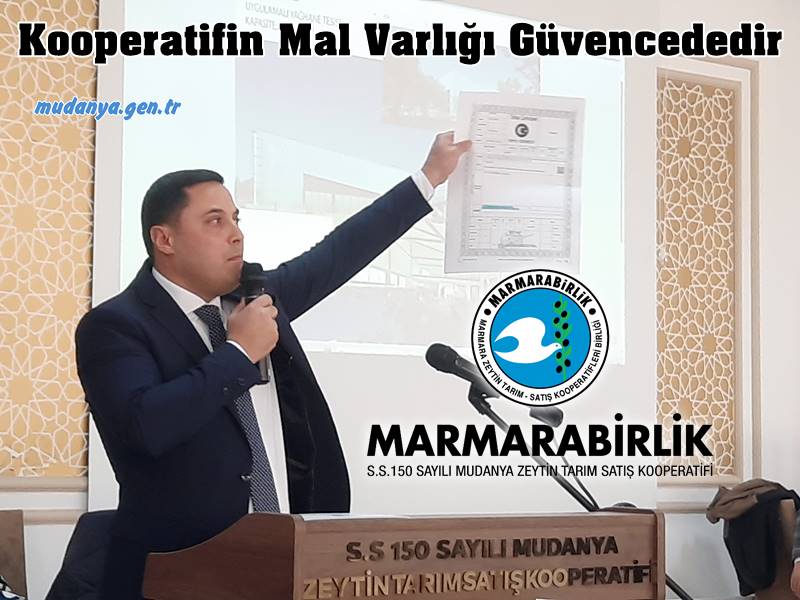 150 Sayılı Mudanya Zeytin Kooperatifi Mali Genel Kurulunda Önemli Kararlar Alındı.