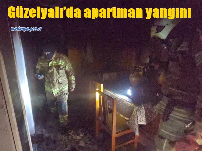 Güzelyalı’da apartman yangınına hızlı müdahale