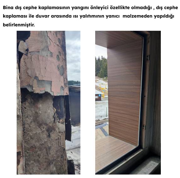 kervansaray otel yangini bina dis cephe giydirmeleri