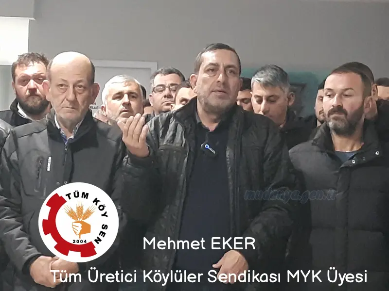 TÜM KÖY SEN MYK Üyesi Mehmet Eker, CHP Bursa Milletvekili Orhan Sarıbal ile yaptıkları görüşmeyi aktardı