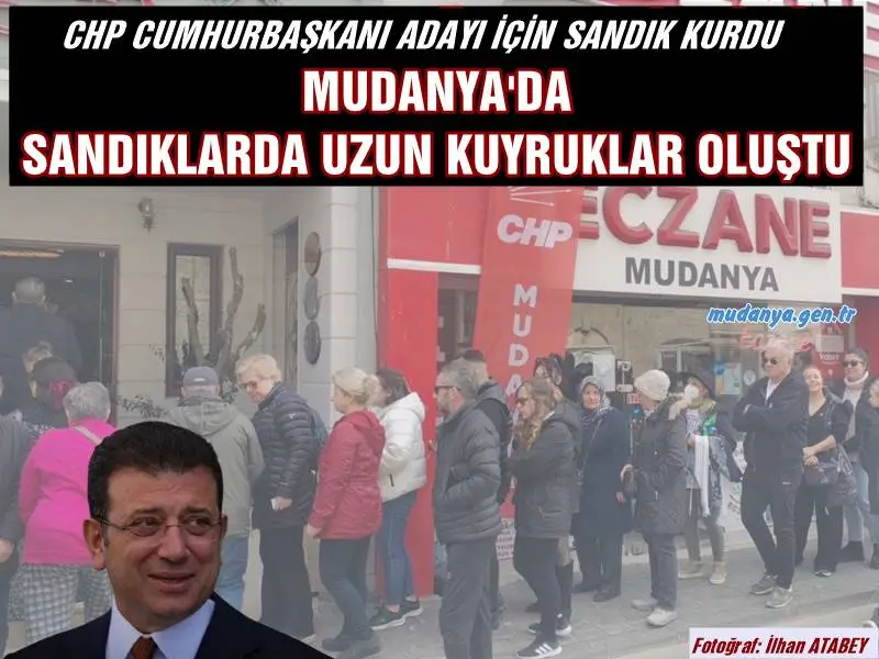 CHP'de Cumhurbaşkanı adayı için Mudanya'da sandığa gidildi.