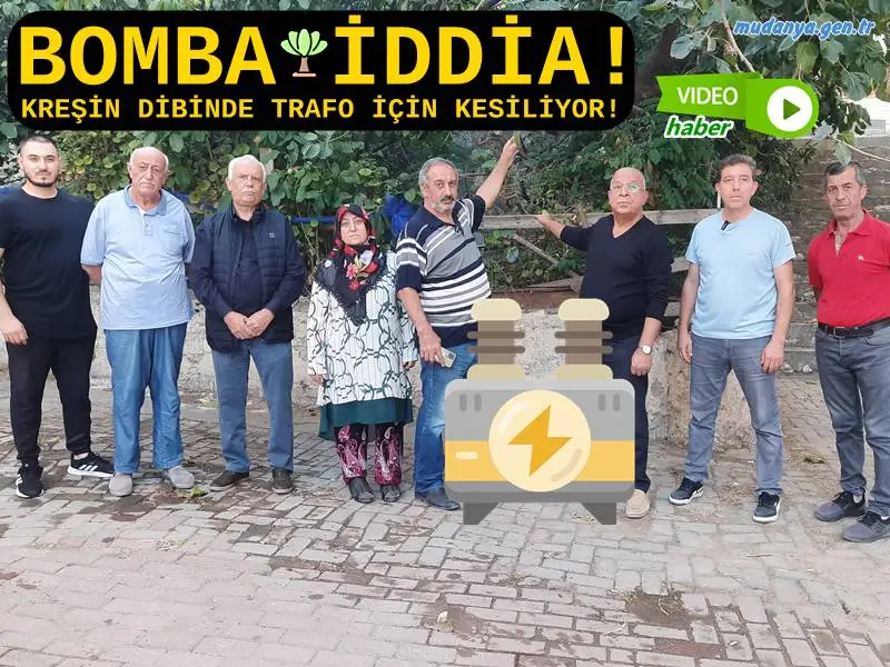 BOMBA İDDİA! MUDANYA'DA 25 YILLIK AĞAÇLAR KREŞİN DİBİNDE TRAFO İÇİN KESİLİYOR!