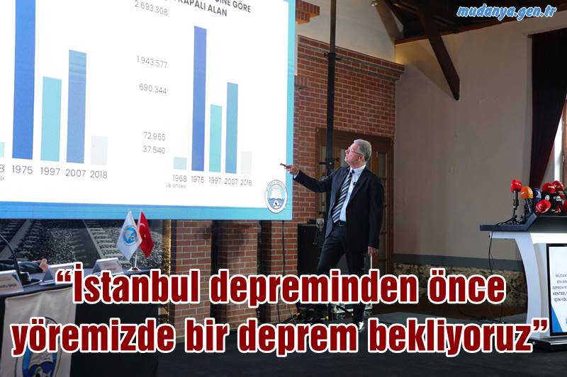 Mudanya Belediye Başkanı Deniz Dalgıç, Mudanya'da gerçekleştirilen riskli bina envanteri çalışmasını ve kentsel dönüşüm için yol haritalarının sunumunu gerçekleştirdi.