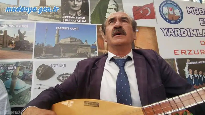 Etkinliğe sazı ve sözleriyle katılan halk ozanı Temel Şahin, bilinen adıyla Aşık Turabi, Erzurum yöresine ait türkülerle programa renk kattı.